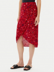 Pepe Jeans Midi sijonas Clau PL901199 Raudona Slim Fit