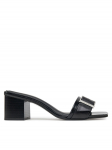Calvin Klein &Scaron;lepetės Heel Mule 50 W/Buckle - Lth HW0HW02478 Juoda