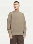 Jack & Jones Megztinis 12260041 Smėlio Relaxed Fit