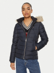 Tommy Jeans Pūkinė striukė Basic DW0DW18312 Tamsiai mėlyna Slim Fit