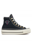 Converse Sportbačiai Chuck Taylor All Star Lift Crafted Stitching Platform Hi A08731C Juoda