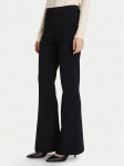 TWINSET Medžiaginės kelnės 252TP3206 Juoda Flare Fit