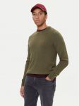 Tommy Hilfiger Megztinis MW0MW28046 Žalia Regular Fit