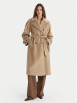 Marella Vilnonis paltas Tenna 2523016071 Smėlio Regular Fit
