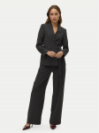 Vero Moda Medžiaginės kelnės Bestie 10333960 Pilka Wide Leg