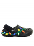 Crocs &Scaron;lepetės Classic Lined Holiday Lights Clog 212054 Juoda 37_38