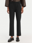 Weekend Max Mara Medžiaginės kelnės Rana 2615131021 Juoda Slim Fit