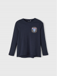 NAME IT Mar&scaron;kinėliai ilgomis rankovėmis Violet 13206643 Tamsiai mėlyna Loose Fit