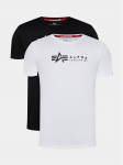 Alpha Industries Mar&scaron;kinėlių komplektas Alpha Label T 118534 Juoda Regular Fit