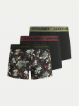 Jack & Jones Bokserių komplektas Flower 12194284 Juoda