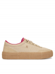 Tommy Hilfiger Espadrilės Th Foxing Platform Rope FW0FW09173 Smėlio