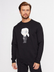 KARL LAGERFELD Džemperis Sweat Crewneck 705071 500951 Juoda Regular Fit