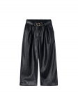 Mayoral Dirbtinės odos kelnės 4574 Juoda Regular Fit