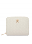 Tommy Hilfiger Piniginė Th Icon Med Za W/Flap Mono AW0AW18474 Smėlio