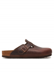 Birkenstock &Scaron;lepetės Boston SFB 159713 Ruda