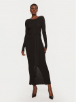 TWINSET Trikotažinė suknelė 242TP3043 Juoda Slim Fit