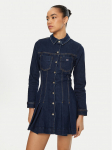 Tommy Jeans Džinsinė suknelė DW0DW20533 Tamsiai mėlyna Regular Fit