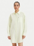 Tommy Jeans Mar&scaron;kinių tipo suknelė DW0DW22344 &Scaron;viesiai žalia Relaxed Fit