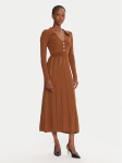 TWINSET Trikotažinė suknelė 252TP3110 Ruda Regular Fit