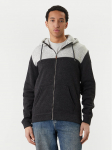 Quiksilver Džemperis Keller Block Zip EQYFT05122 Pilka Regular Fit