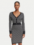 Guess Trikotažinė suknelė W6BK23 Z1422 Juoda Slim Fit