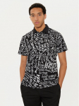 Versace Jeans Couture Polo mar&scaron;kinėliai 78GAG6R0 Juoda Regular Fit