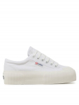 Superga Sportbačiai Stripe Platform 2631 S5111SW Balta