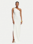 Elisabetta Franchi Vakarinė suknelė AM-43B-62E2-V600 Balta Slim Fit