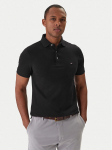 Tommy Hilfiger Polo mar&scaron;kinėliai 1985 MW0MW17771 Juoda Slim Fit