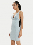 Guess Džinsinė suknelė Aida W4GK63 D4LT0 Žydra Bodycon Fit