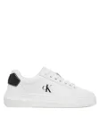 Calvin Klein Jeans Laisvalaikio batai Chunky Cupsole Ru Patch Lth Wn YW0YW01846 Balta