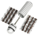 Bekamerinės sistemos remonto komplektas PEATY S HOLESHOT TUBELESS PUNCTURE PLUGGER KIT - SILVER (PPR-TPP-SIL-12)