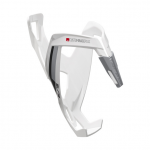 Gertuvės laikiklis Elite Bottle Cage Custom Race+ White Glossy, Black graphic