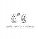 MAVIC KIT FRONT HUB BODY BLACK XA ELITE (LV2269000)