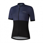 Mar&scaron;kinėliai SHIMANO ELEMENTO W'S SHORT SLEEVE JERSEY Women Navy moteri&scaron;ki (Tamsiai mėlyna)