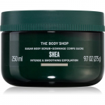 The Body Shop Shea Body Scrub kūno &scaron;veitiklis su cukrumi su sviestmedžių aliejumi 250 ml