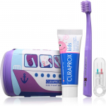 Curaprox Kids Travel Set kelioninis rinkinys dantims, liežuviui ir dantenoms vaikams