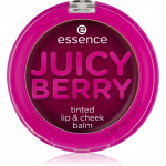 essence Juicy Berry Tinted skystieji skaistalai ir lūpų blizgis 3 g