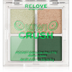 Revolution Relove Pocket Palette akių &scaron;e&scaron;ėlių paletė atspalvis Kiwi Crush 4x0.72 g