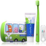 Curaprox Kids Travel Set kelioninis rinkinys dantims, liežuviui ir dantenoms vaikams 1 vnt.