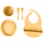 Zopa Silicone Set indų rinkinys vaikams Mustard Yellow