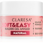 Claresa Soft&Easy Builder Gel gelis, nagų lako pagrindas nagams atspalvis Natural 45 g