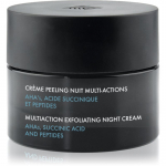 DermActe Treat Multiaction Exfoliating Night Cream naktinis eksfoliacinis kremas skaistinamojo ir glotninamojo poveikio 50 ml