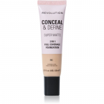 Revolution Conceal & Define matinis makiažo pagrindas atspalvis F4C 23 ml