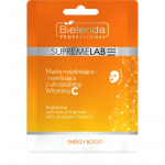Bielenda Professional Supremelab Energy Boost skaistinamoji tekstilinė veido kaukė su vitaminu C 1 vnt.