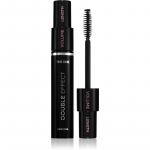 Oriflame The One Double Effect blakstienas ilginantis, užriečiantis ir apimties suteikiantis tu&scaron;as su &bdquo;du viename&ldquo; &scaron;epetėliu atspalvis Black 8 ml