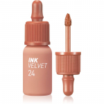 peripera Ink Velvet aksominio &scaron;velnumo lūpų dažai atspalvis 24 Milky Nude 4 g