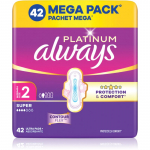 Always Platinum Super Size 2 paketai su sparneliais 42 vnt.