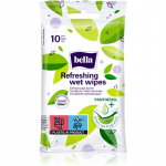 BELLA Refreshing wet wipes gaivinamosios drėgnosios servetėlės 10 vnt.