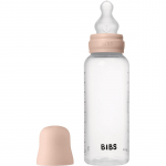 BIBS Anti-Colic Baby Bottle Silicone buteliukas nuo pilvo dieglių su silikoniniu čiulptuku Blush 270 ml